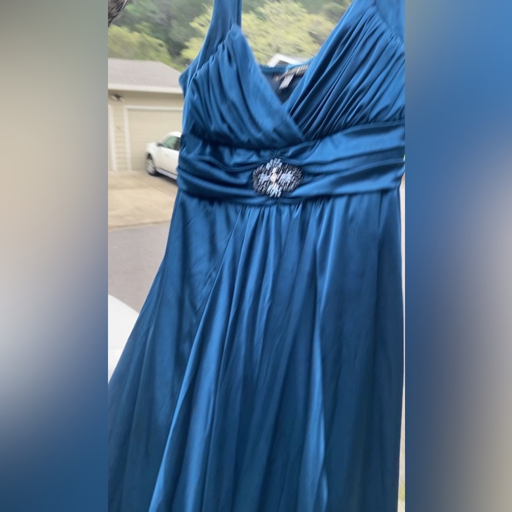 Deep Turquoise/Blue Event Dress - Picture 3 of 10